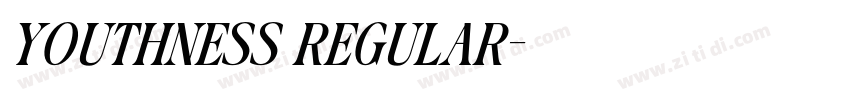 youthness regular字体转换